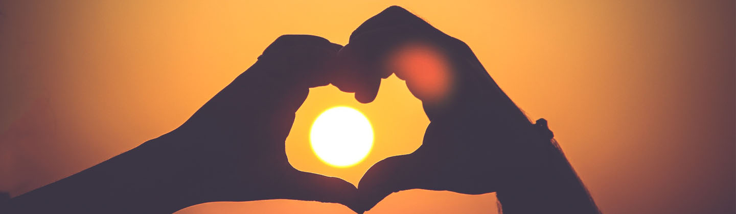 heart shaped hands hero